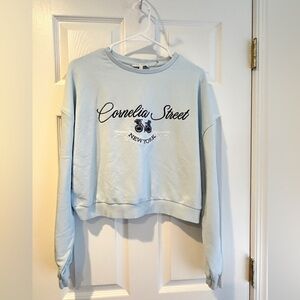 GB Fashion Light Blue Taylor Swift Cornelia Street Sweatshirt (Size Large)